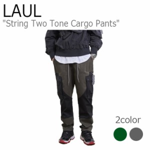 ラウル パンツ LAUL String Two Tone Cargo Pants ストリング ツートーン カーゴパンツ BLACK KHAKI BLACK GRAY MA02WP4008 ウェア