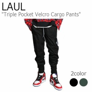 ラウル パンツ LAUL Triple Pocket Velcro Cargo Pants トリプル ポケット ベルクロ カーゴパンツ BLACK KHAKI MA02WP4013 ウェア