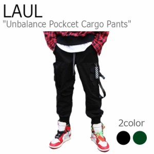 ラウル パンツ LAUL Unbalance Pockcet Cargo Pants アンバランス ポケット カーゴパンツ BLACK KHAKI MA02WP4014 ウェア