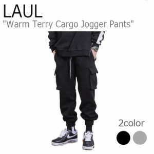 ラウル パンツ LAUL Warm Terry Cargo Jogger Pants ウォーム テリー カーゴ ジョガーパンツ BLACK GRAY MA02WP4019 ウェア