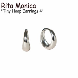 リタモニカ ピアス Rita Monica Tiny Hoop Earrings 4 タイニー フープ WHITE GOLD 韓国アクセサリー 1000000775 ACC