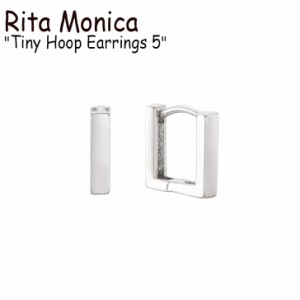 リタモニカ ピアス Rita Monica Tiny Hoop Earrings 5 タイニー フープ WHITE GOLD 韓国アクセサリー 1000000786 ACC