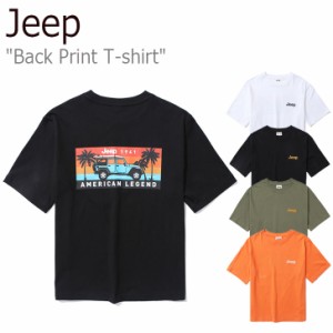 ジープ Ｔシャツ Jeep BACK PRINT T-SHIRT バック プリント 半袖Ｔシャツ 全4色 GL3TSU131WH/BK/OR/KH ウェア