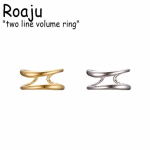 ロアジュ リング Roaju two line volume ring ツー ライン ボリューム リング GOLD SILVER 韓国アクセサリー 910460 ACC