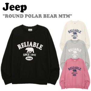 ジープ トレーナー Jeep ROUND POLAR BEAR MTM ラウンド ポーラー ベアー スウェットシャツ 全4色 起毛なし JM3TSU891MG/BK/IV/PK ウェア