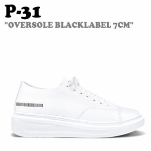 プロジェクト31 スニーカー P-31 021 P-31 OVERSOLE BLACKLABEL 7CM 2021 P-31 WHITE P00000BI シューズ