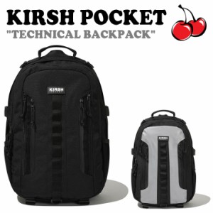 キルシーポケット リュック KIRSH POCKET 正規販売店 TECHNICAL BACKPACK テクニカル バックパック BLACK SILVER FKQRABA700M バッグ
