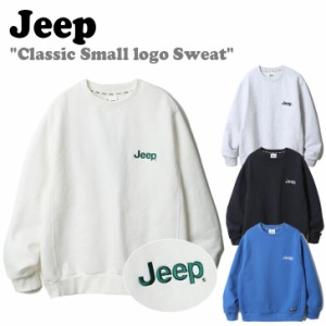 ジープ トレーナー Jeep Classic Small logo Sweat クラシック スモール ロゴ スウェットシャツ 全4色 JN1TSU802NA/OW/BL/MW ウェア