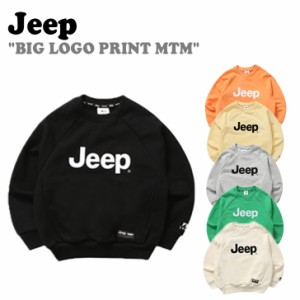 ジープ キッズ トレーナー Jeep kids BIG LOGO PRINT MTM 全6色 KN1TSU801IV/MG/LG/BK/YE/OR ウェア