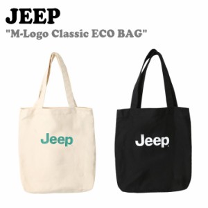 ジープ キャンバスバッグ Jeep M-Logo Classic ECO BAG Mロゴ クラシックエコバッグ IVORY BLACK JN5GAU573IV/BK バッグ