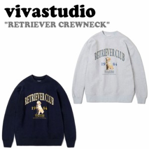 ビバスタジオ トレーナー vivastudio RETRIEVER CREWNECK レトリーバー クルーネック GREY グレー NAVY ネイビー KAVT202 LAVT100 ウェア