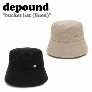 デパウンド バケットハット depound bucket hat (linen) バケット ハット リネン NATURAL BLACK 301691631/7 ACC