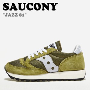 サッカニー スニーカー SAUCONY メンズ レディース JAZZ 81 ジャズ 81 OLIVE オリーブ GRAY グレー S70539-54 シューズ