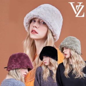 バザール バケットハット VARZAR 正規販売店 Fur Long Label Solid Drop Bucket Hat 全4色 varzar896/7/8/9 ACC