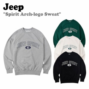 ジープ トレーナー Jeep Spirit Arch-logo Sweat スピリット アーチ ロゴ スウェット 全4色 JN5TSU833MG/GN/BK/IV ウェア