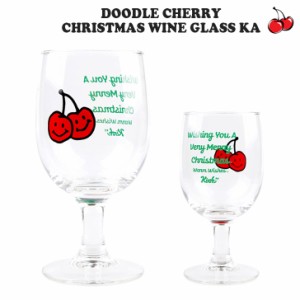 キルシー コップ KIRSH 正規販売店 DOODLE CHERRY CHRISTMAS WINE GLASS KA クリスマス ワイン グラス CLEAR FKPWAXA521M ACC