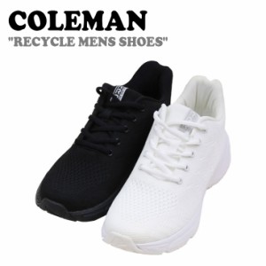 コールマン スニーカー COLEMAN メンズ RECYCLE MENS SHOES リサイクル メンズシューズ BLACK ブラック WHITE ホワイト 1506877 シューズ