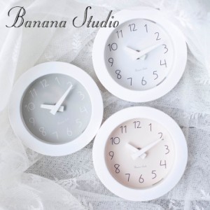 バナナ工房 バスクロック banana 正規販売店 Bathroom or Kitchen Waterproof Double Adsorption Clock 吸着時計 全3色 3885953502 ACC