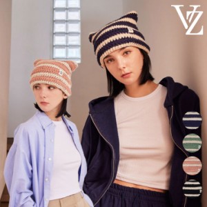 Block Bジコ・ZEROBASEONE着用 バザール ビーニー VARZAR 正規販売店 Square Label Stripe Crochet Beanie varzar1069/70/71/72 ACC