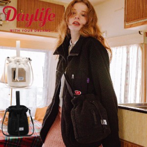 デイライフ ショルダーバッグ Daylife 正規販売店 Fleece Bucket Bag フリース バケットバッグ 全2色 Daylife02 バッグ