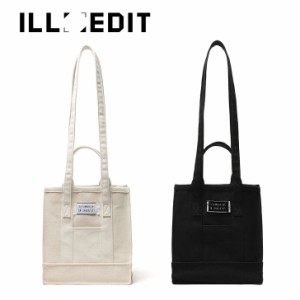 イレディット トートバック ILLEDIT 正規販売店 MINI SQUARE CANVAS TOTE BAG ミニ スクエアー キャンバストートバッグ 全2色 バッグ