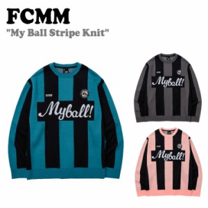 エフシーエムエム ニット FCMM My Ball Stripe Knit マイボール ストライプ ニット 全3色 FBCKSL3004BK/MI/PN ウェア