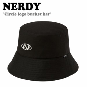 ノルディ バケットハット NERDY メンズ レディース Circle logo bucket hat サークルロゴバケットハット BLACK ブラック ノルディー ACC