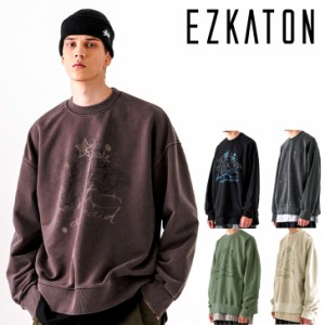 エズカートン トレーナー EZKATON 正規販売店 AM NOT PIGMENT SWEATSHIRTS アム ノット ピグメント スウェット 全5色 SHMT6733 ウェア