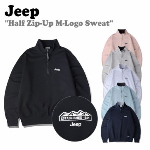 ジープ トレーナー Jeep メンズ レディース Half Zip-Up M-Logo Sweat ハーフ ジップアップ 全6色 JP5TSU839DA/LP/SB/LR/MW/BK ウェア