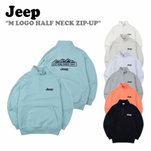 ジープ トップス Jeep M LOGO HALF NECK ZIP-UP Mロゴ ハーフ ネック ジップアップ 全7色 KN5TSU832BK/MI/IV/LO/MG/MT/MW ウェア