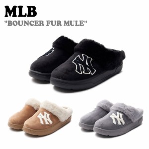 エムエルビー サンダル MLB BOUNCER FUR MULE バウンサー ファー ミュール 全3色 3AMUPSF36-50CAD/GRS/BKS シューズ