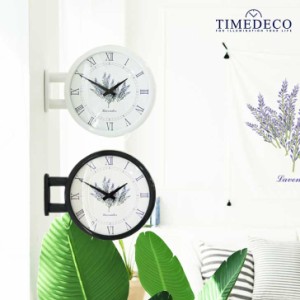 タイムデコ ノイズレス 両面 掛け時計 TIMEDECO 正規販売店 Morden Double Clock Lavender ダブルクロック ラベンダー Timedeco09 ACC