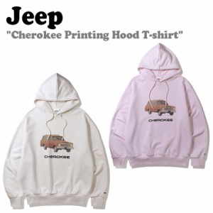 ジープ パーカ Jeep Cherokee Printing Hood T-shirt チェロキー プリンティング フード Tシャツ 全2色 JP5THU834 ウェア