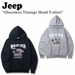 ジープ パーカ Jeep Cherokee Vintage Hood T-shirt チェロキー ビンテージ フード Tシャツ 全2色 JP5THU835 ウェア