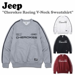 ジープ トレーナー Jeep Cherokee Racing V-Neck Sweatshirt チェロキー レーシング Vネック スウェットシャツ 全4色 JP/O5TSU827 ウェア