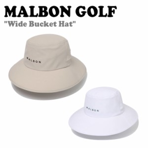マルボンゴルフ バケットハット MALBON GOLF メンズ Wide Bucket Hat ワイド バケット ハット BEIGE IVORY M4241PCP36 ACC