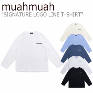 【即納有/国内配送】ムアムア Tシャツ muahmuah ムーアムーア SIGNATURE LOGO LINE T-SHIRT シグネチャー ロゴ ライン MUT21021 ウェア