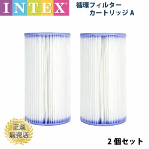 インテックス プール INTEX フィルターカートリッジ Aタイプ お買得 大型プール ゴミ取り循環ポンプ用カートリッジ 2個セット