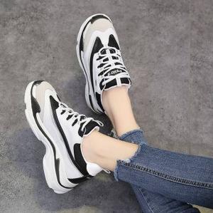 スニーカー カジュアル 厚底スニーカー レディース シューズ 靴 スニーカー おしゃれ ダッドシューズ 大きいサイズ 2色 韓国 トレンド の通販はau Pay マーケット Leaflower 商品ロットナンバー