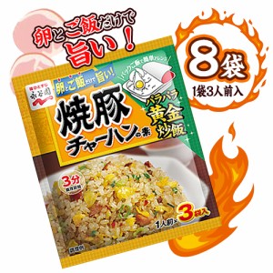 永谷園　焼豚チャーハンの素　8袋（1袋3人前入）　料理　中華　調味料　ポイント消化　送料無料　お試し