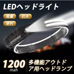 ヘッド ライト ledヘッド ランプ ライト 点灯 USB-C充電式 センサー機能 6種点灯モード 700ルーメン 230°広角照明 SOS点滅 最強 高輝度 