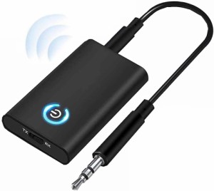 送料390円 Bluetooth5.0 トランスミッター レシーバー 1台2役 送信機 受信機 充電式 無線 ワイヤレス 3.5mm オーディオスマホ テレビ TX