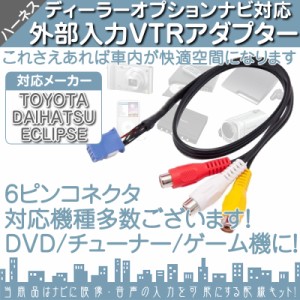  トヨタ/ダイハツ純正 イクリプス  カーナビ ディーラーオプションナビ  VTRアダプタ　外部入力