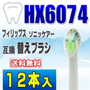 フィリップス ソニッケアー 替えブラシ 互換 HX6074 １２本入 ダイヤモンドクリーン 電動歯ブラ