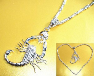 蠍 & 髑髏 ネックレス ペンダントトップ 男女兼用 レディース ネックレス メンズ ネックレス チョーカー 新品 necklace 威龍彩雲通販