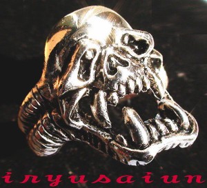 髑髏 スカルリング 17号 メンズ 指輪 新品 レディース 指輪 skull ring 男女兼用 威龍彩雲通販