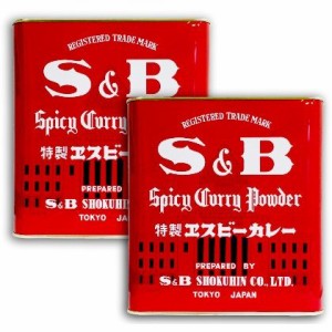 S&B 赤缶 カレー粉 2kg 2000g × 2缶セット ヱスビー食品 S&Bスパイス