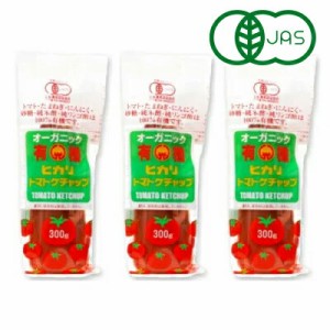 ヒカリ 有機トマトケチャップ 300g × 3本 （チューブ）［光食品 有機JAS］