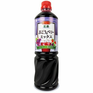 ミツカン ビネグイット 黒酢ぶどう&ベリーミックス (6倍濃縮タイプ)  業務用 1000ml