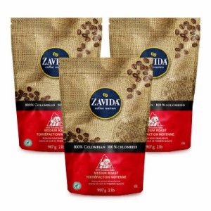  ZAVIDA ザビダコーヒー  100% コロンビアンコーヒー 907g 2lb × 3袋《正規販売店》